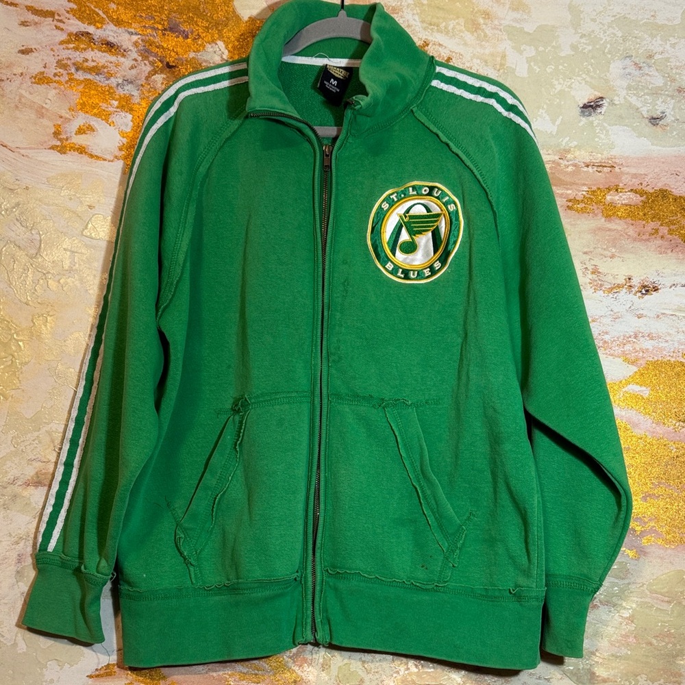 VTG St. Louis Blues Green Men's Jacket *stains*